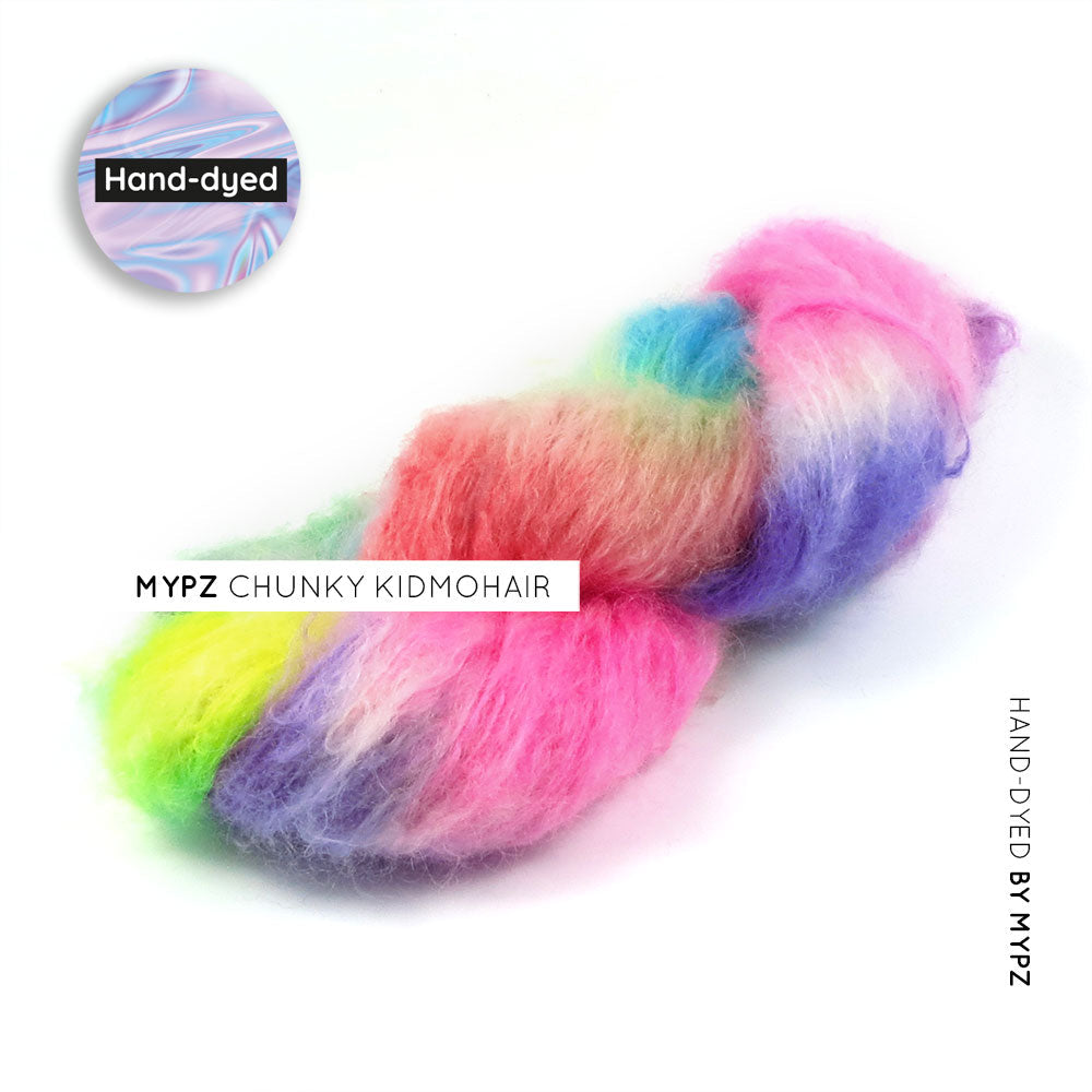 MYPZ chunky kidmohair Rainbow