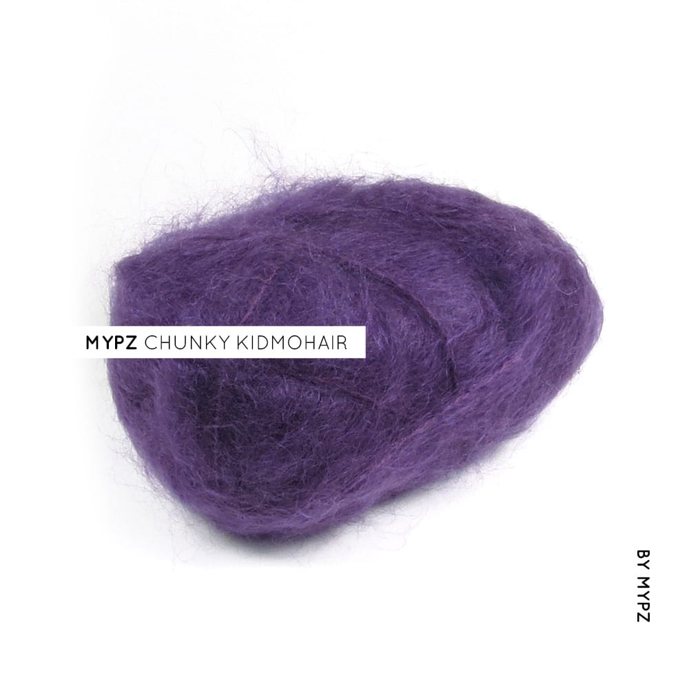 MYPZ chunky kidmohair dark purple