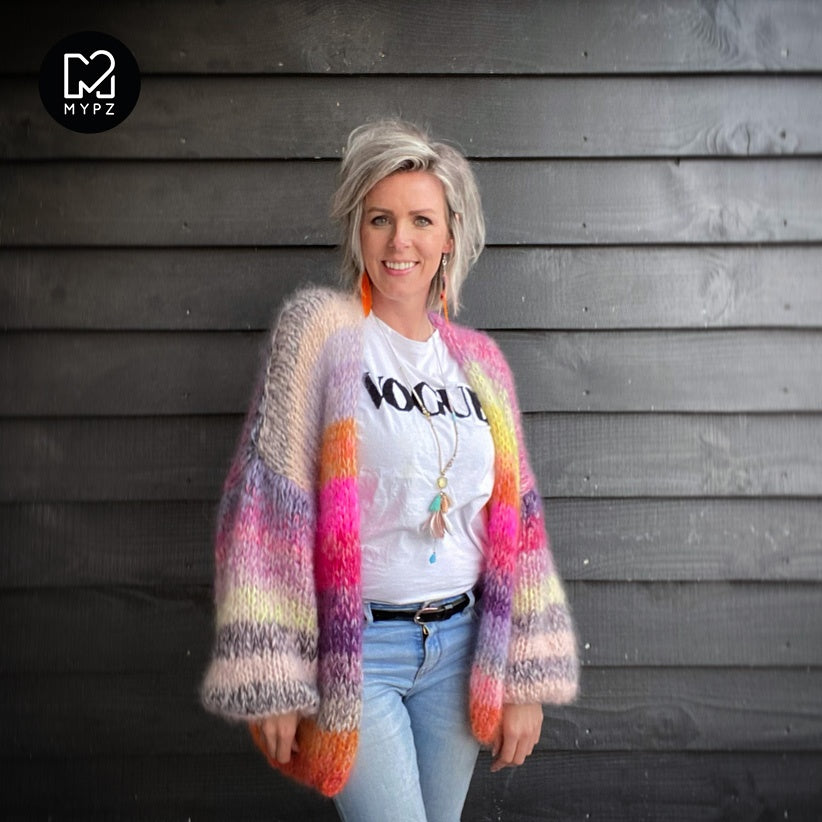 MYPZ Chunky Mohair Cardigan Amber No12