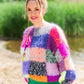 MYPZ Chunky Rainbow Patchwork Pullover