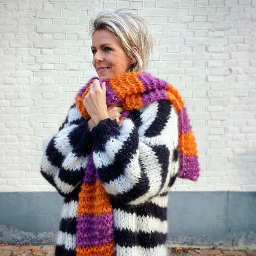 Knitting pattern - Chunky mohair scarf (ENG-NL)
