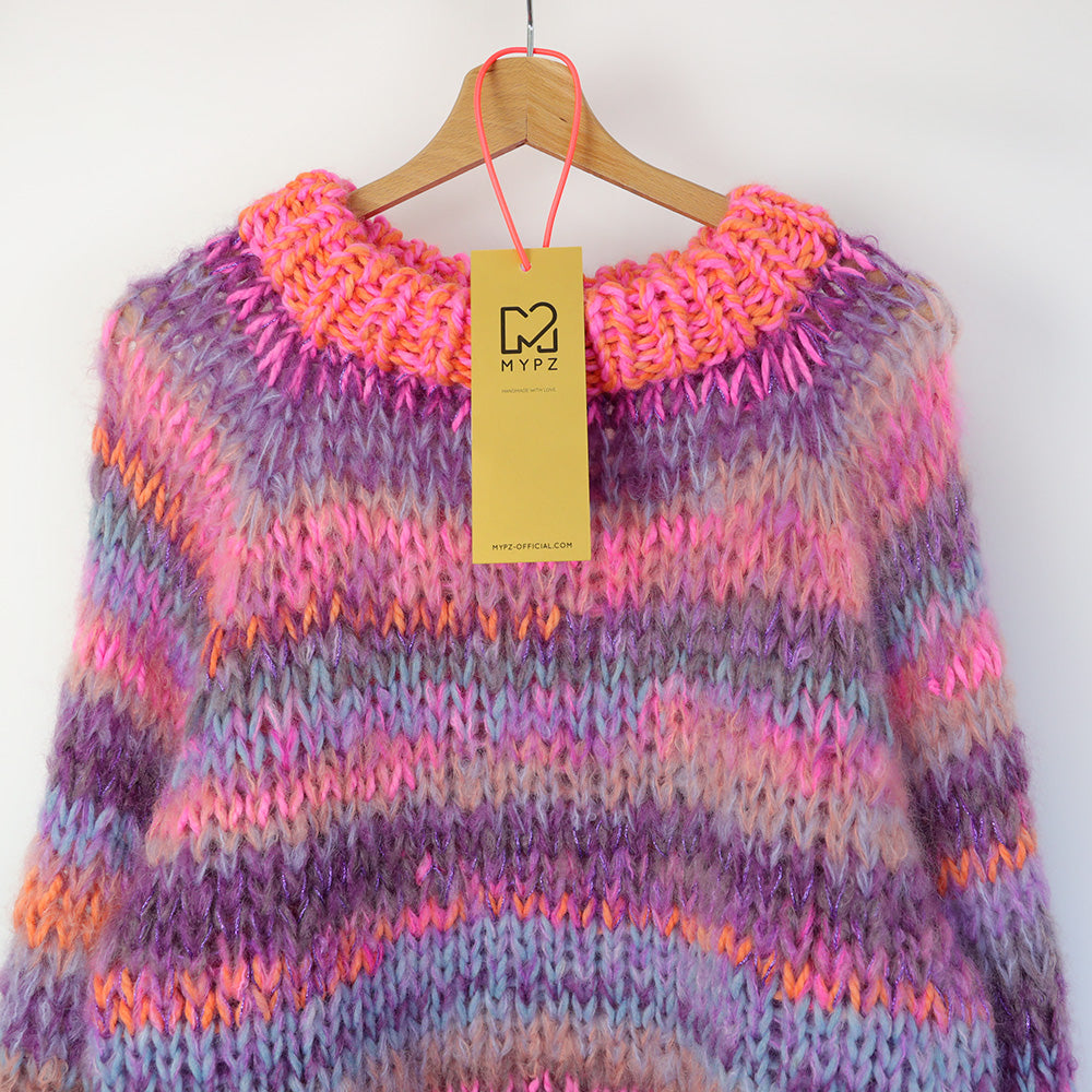 Knit pattern – MYPZ chunky top-down mohair pullover Majestic No.15 (ENG-NL)