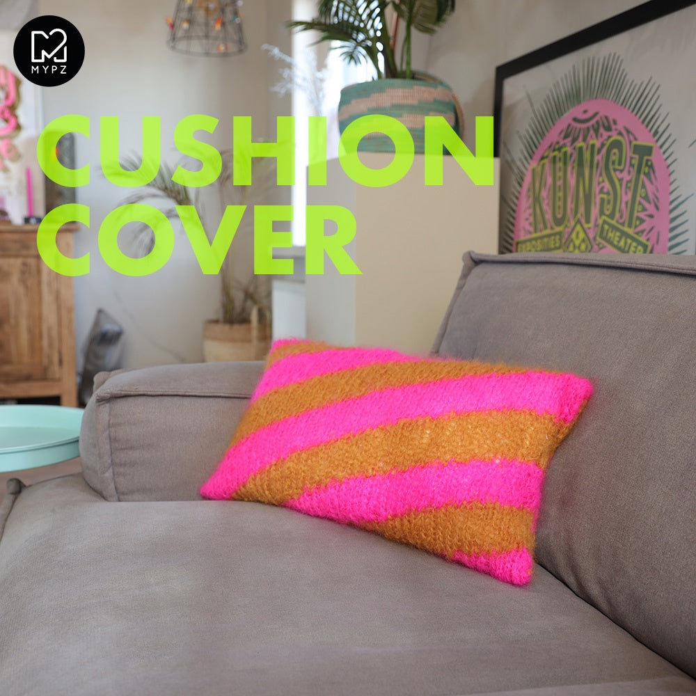 MYPZ knitting kit cushion cover diagonal no9