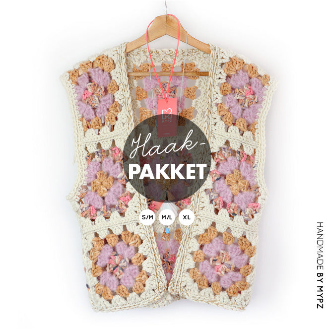 Crochet kit - MYPZ Granny Boho Gilet Brown Love (ENG-NL)