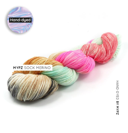 MYPZ Hand-dyed Sock Merino brighter days