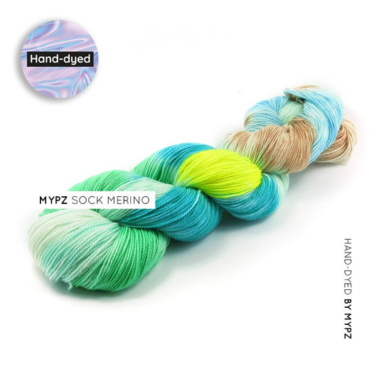 MYPZ Hand-dyed Sock Merino Slam!