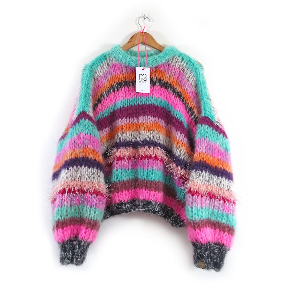 割30% NKNIT wave pattern mohair KNIT 1 モヘアニット | flora