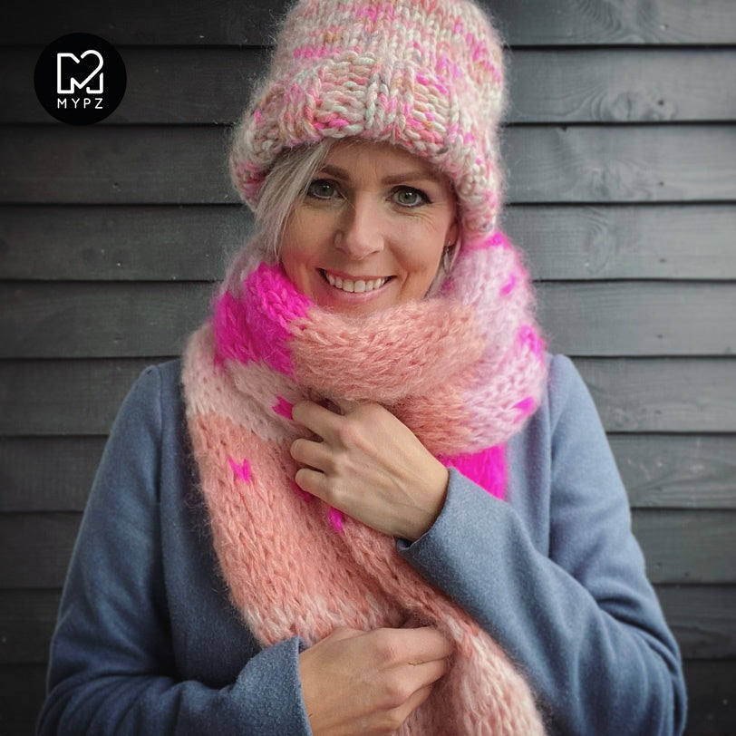 MYPZ knitting kit soft pink hat