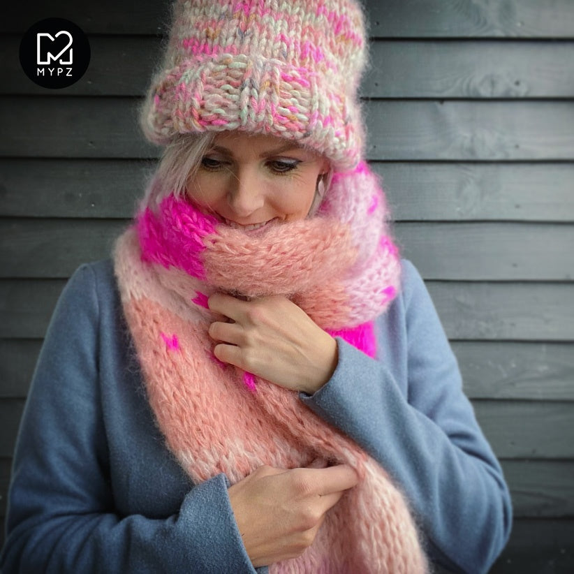 MYPZ knitting kit soft pink hat