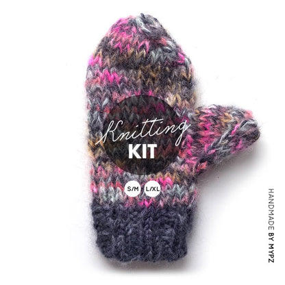 Knitting Kit - MYPZ Mittens Brighter Black No6 (ENG-NL)