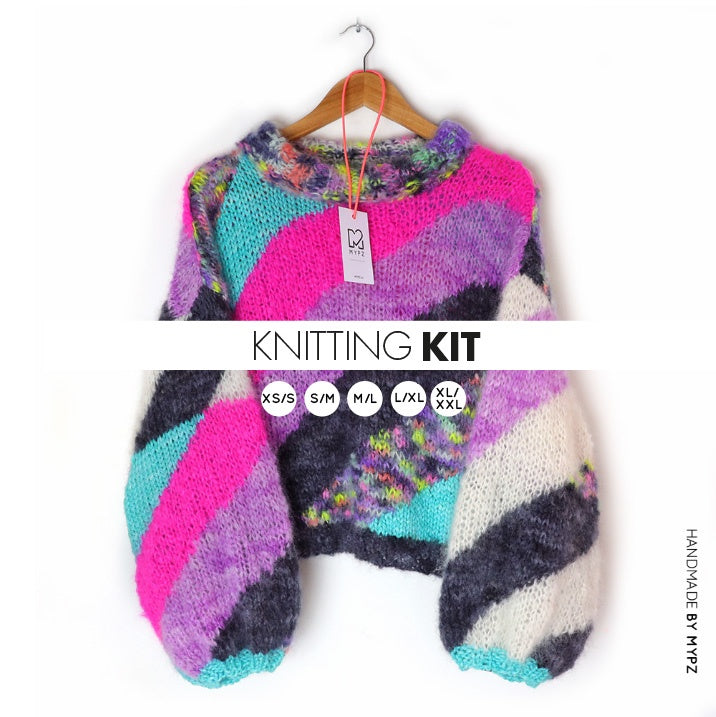 MYPZ knitting kit mohair pullover Roxette No8