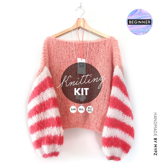 MYPZ knitting kit basic chunky mohair pullover Bliss No15