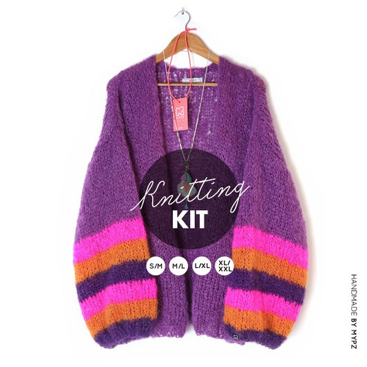 MYPZ knitting kit light mohair cardigan Celeste no10
