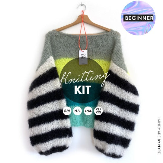 MYPZ knitting kit basic light mohair pullover beginner