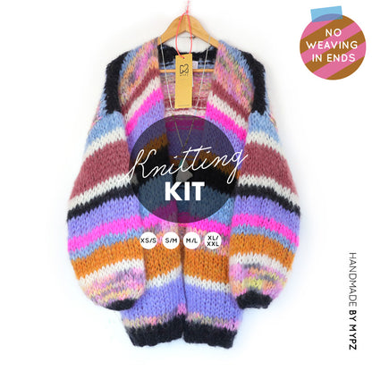 Knitting Kit – MYPZ Chunky Mohair Cardigan Freestyle No.15 (ENG-NL)