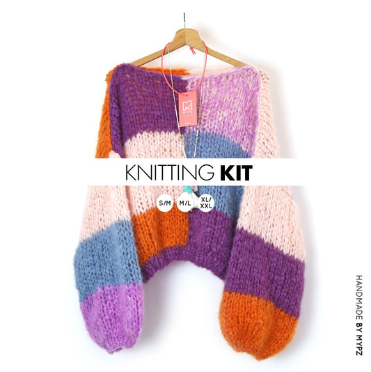 MYPZ knitting kit Chunky Mohair Pullover Gianni No15