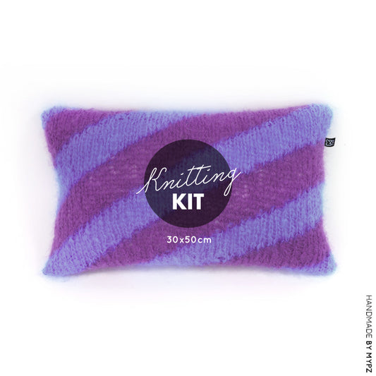 MYPZ knitting kit cushion cover diagonal no9 Purples