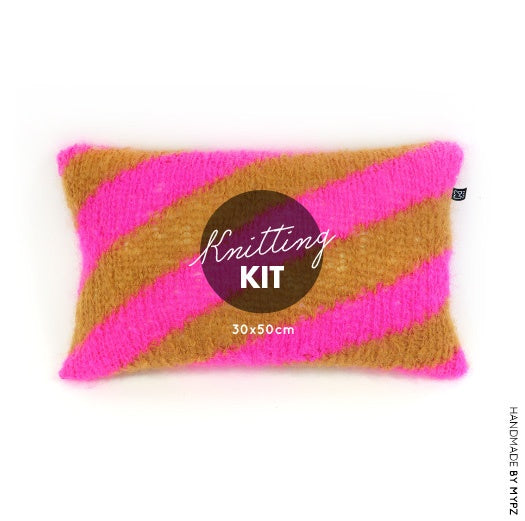 MYPZ knitting kit cushion cover diagonal no9