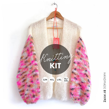 MYPZ knitting kit light mohair cardigan Brighter days No10