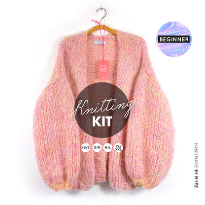 MYPZ knitting kit mohair cardigan Milky No15