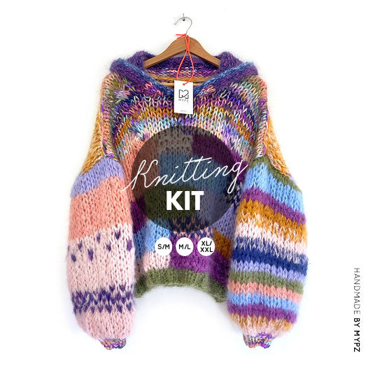 MYPZ knitting kit chunky hoodie Vivienne