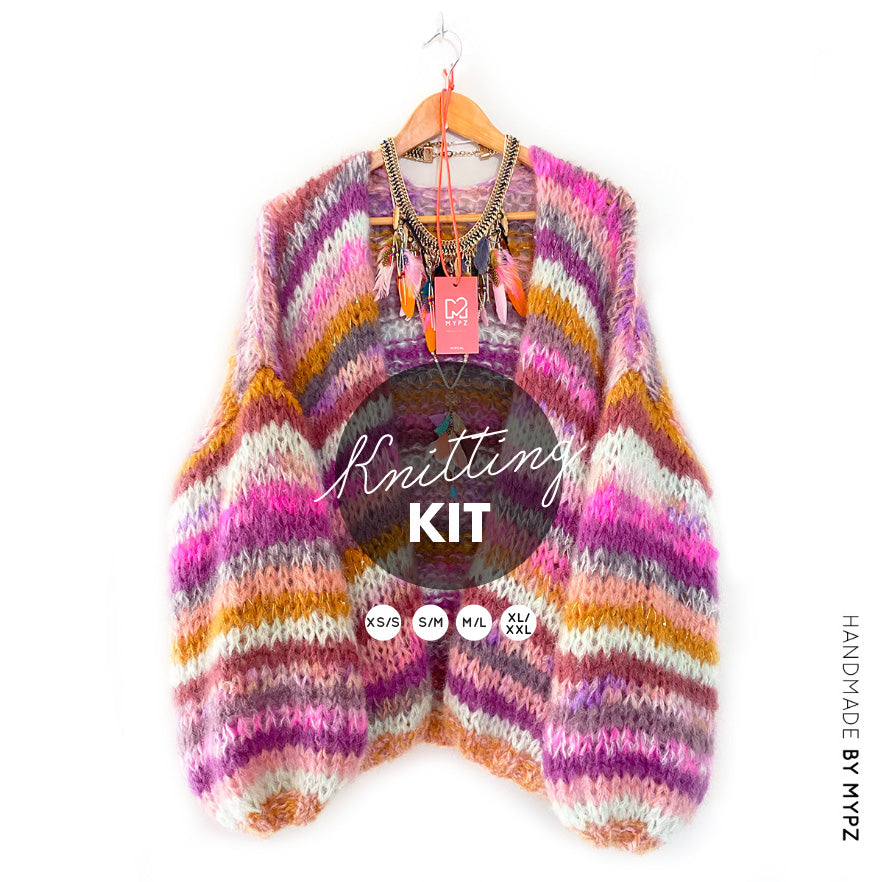 Knitting Kit – MYPZ Chunky Mohair Cardigan Elise No.15 (ENG-NL)