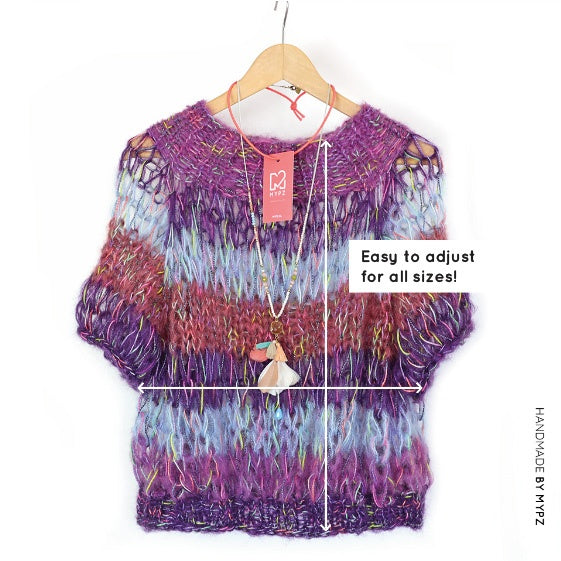 Knitting Kit – Top-down Club Pullover Glam No.15 (ENG-NL)