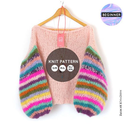 MYPZ knitting pattern Basic CHunky Mohair pullover Bali no12