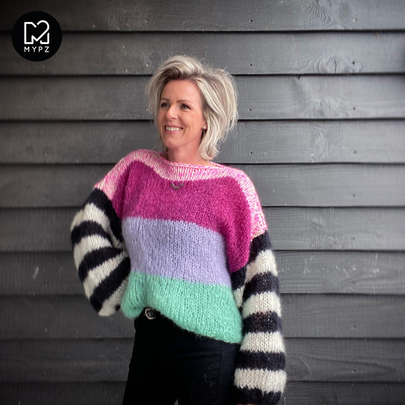 Knitting Kit – MYPZ Basic Light Mohair Pullover Coco no10 (ENG-NL)