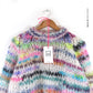 MYPZ scrap yarn raglan mohair sweater XS-S