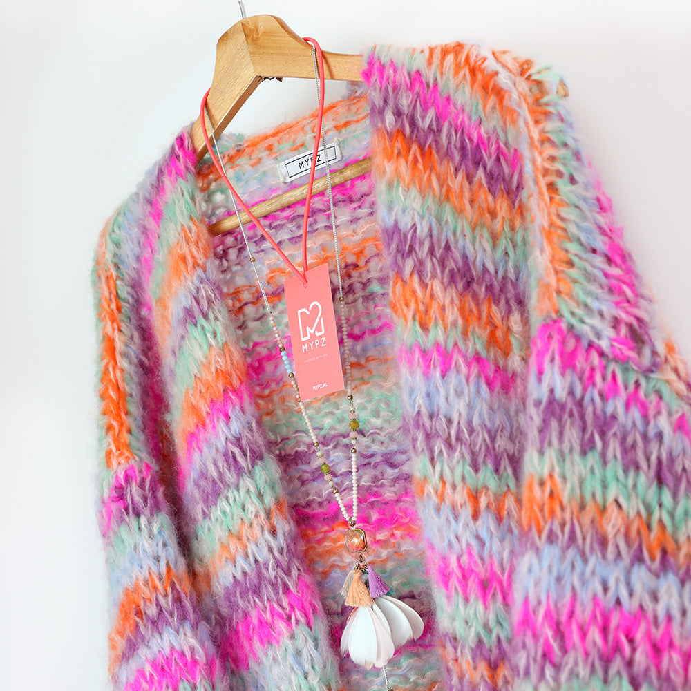 Knitting Kit – MYPZ Short Chunky Mohair Cardigan Bay No.15 (ENG-NL)