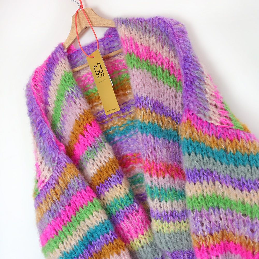 Knitting Kit – MYPZ Short Chunky Mohair Cardigan Aurora No.15 (ENG-NL)