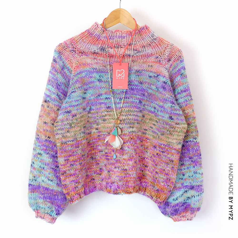 Knitting Kit – MYPZ top-down raglan sweater Lilly No6 (ENG-NL)