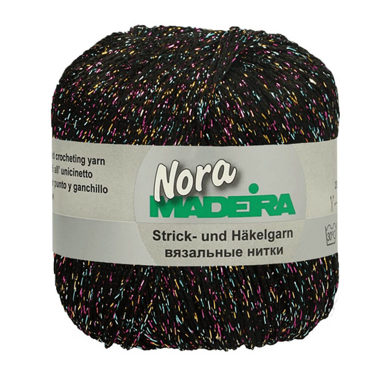 Nora - Glitteryarn Black Colored
