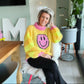 MYPZ Light mohair pullover Smiley Yellow