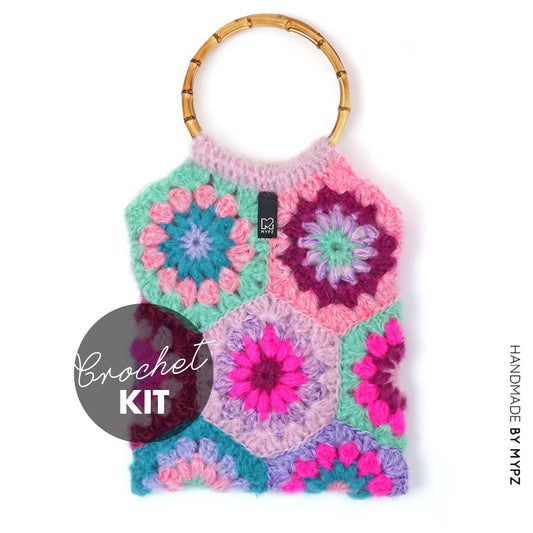 Crochet kit - MYPZ starburst hexagon bag Milano