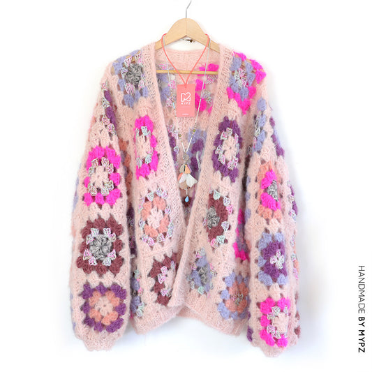 MYPZ Chunky Mohair Granny square cardigan Rosalie